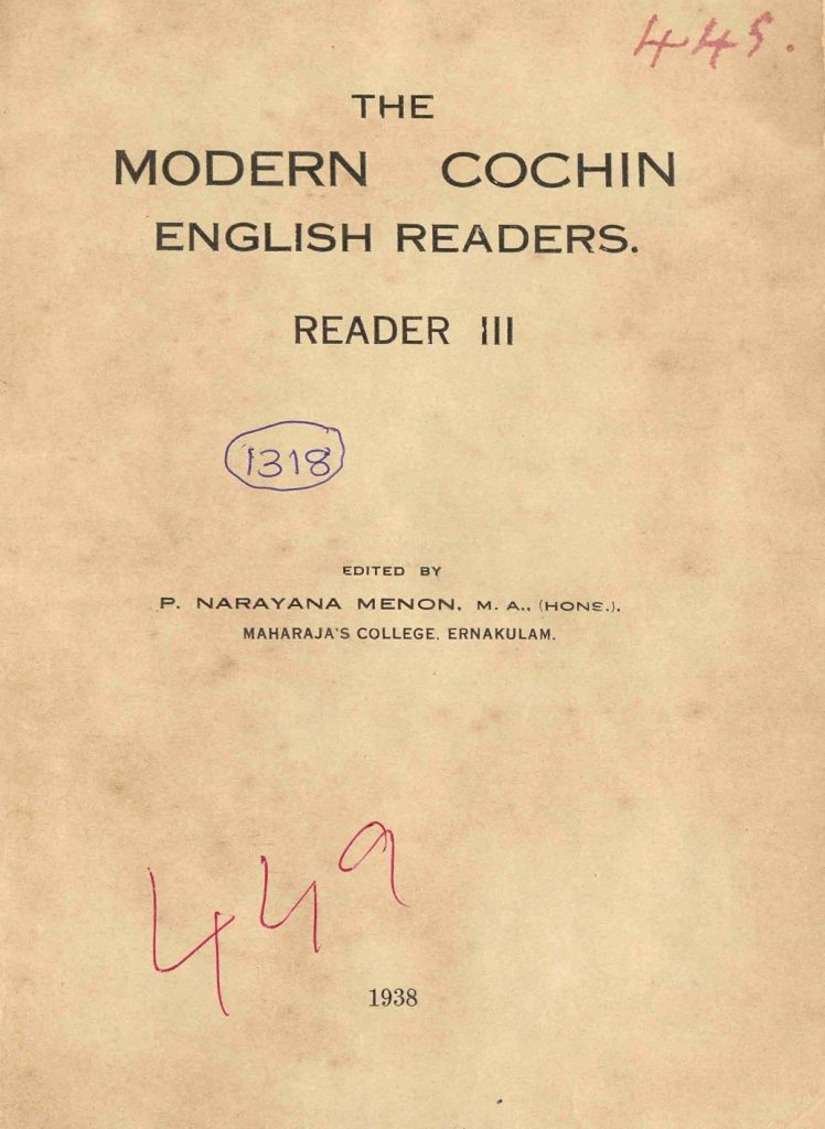 1938 - The Modern Cochin English Readers - Reader III