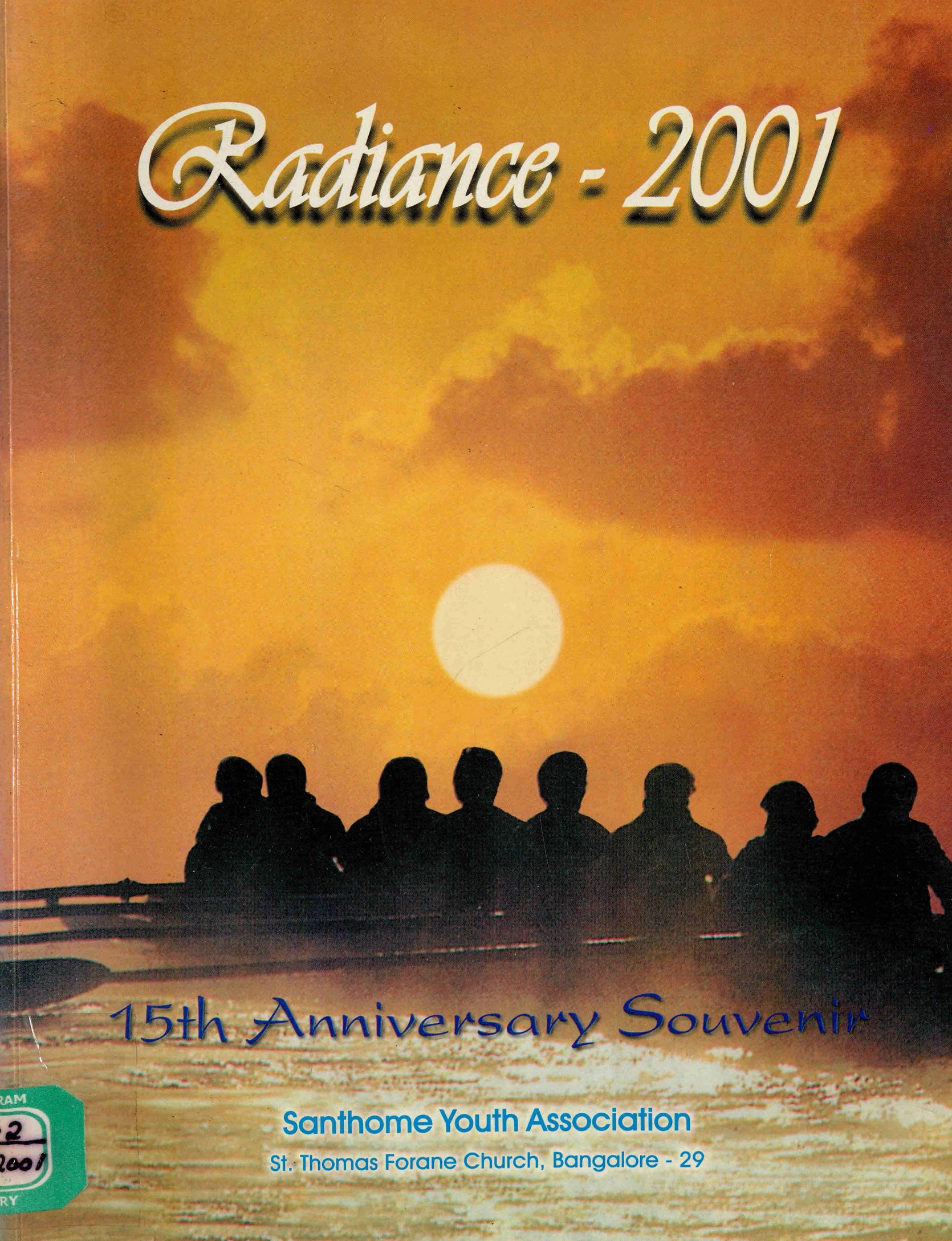 2001 - Santhom Youth Association - 15th Anniversary Souvenir