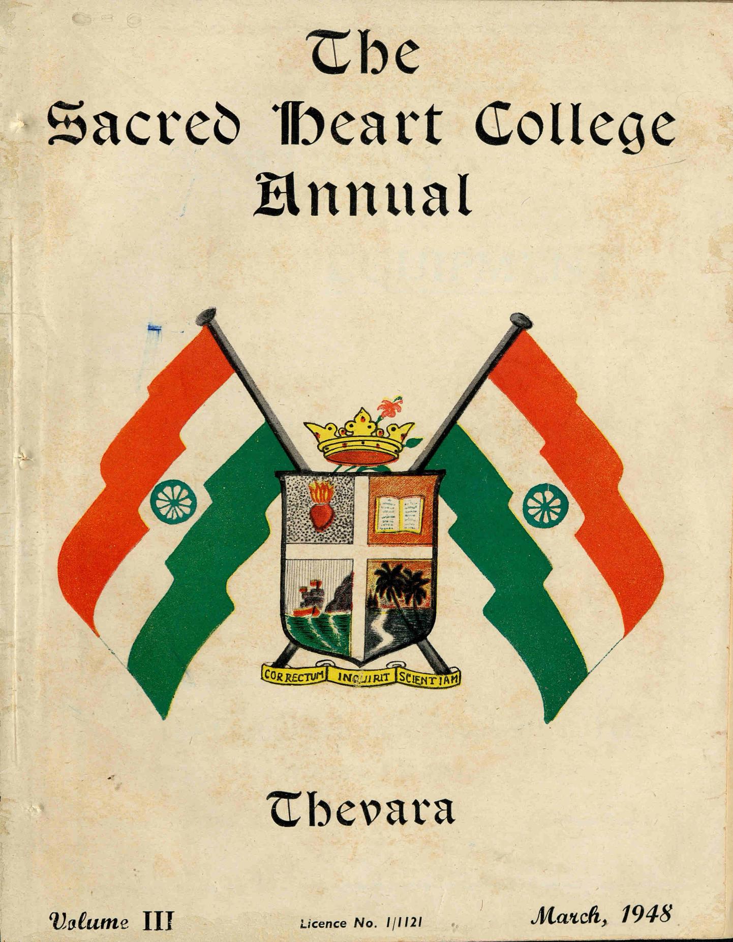 1948 - Sacred Heart College Thevara Annual