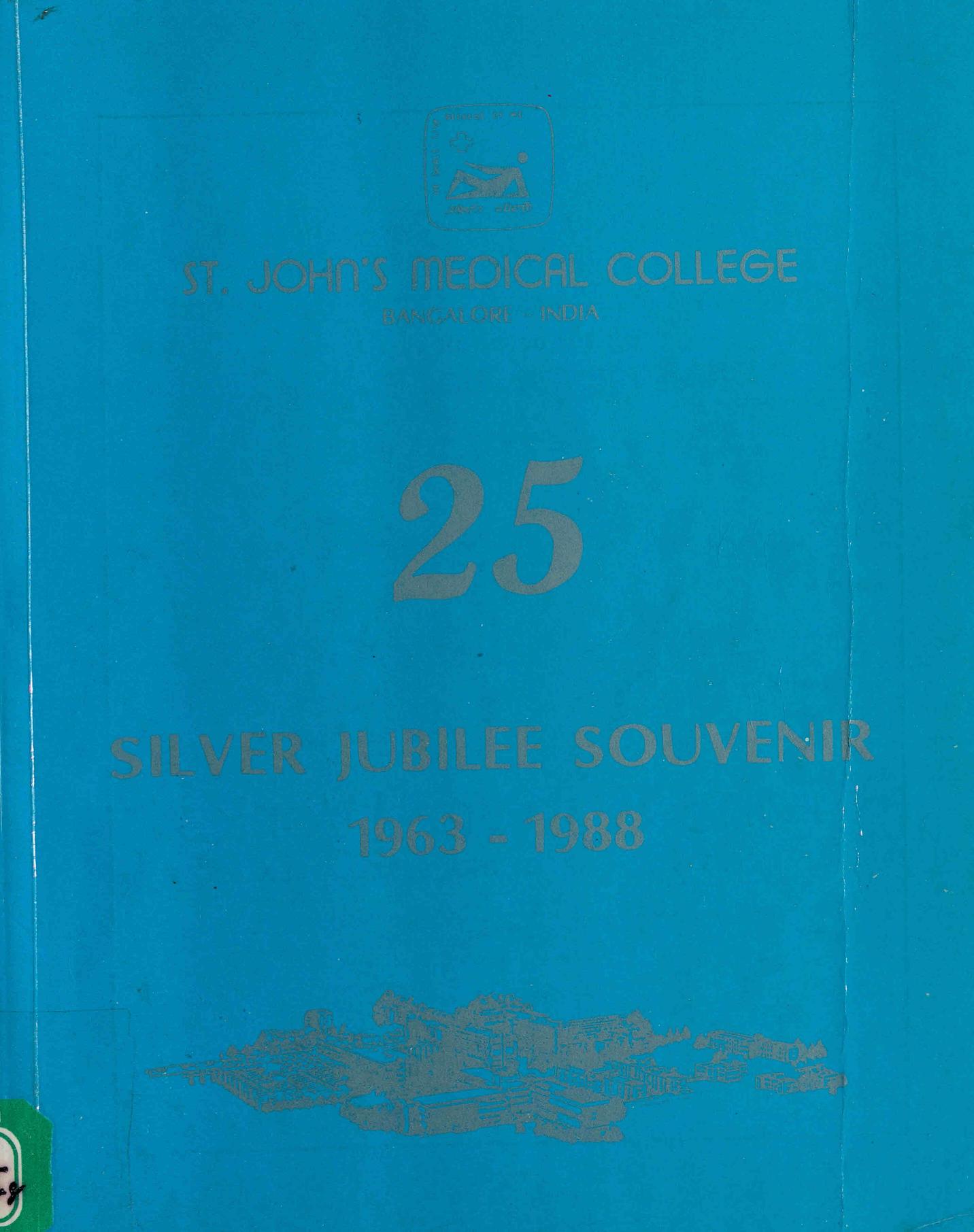 1988 - St. Johns Medical College Bangalore - Silver Jubilee Souvenir