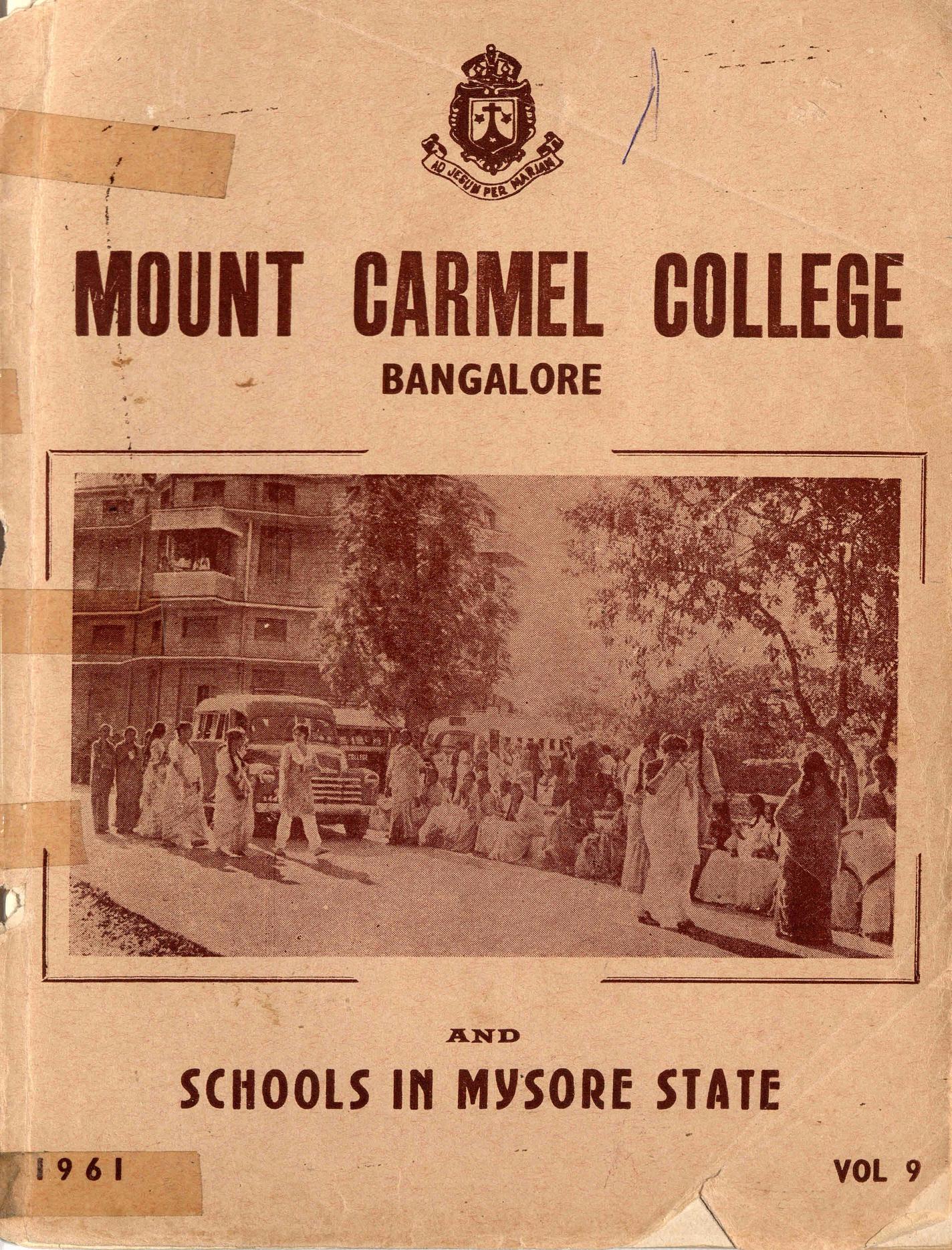 1961 - Mount Carmel College – Bangalore -Annual