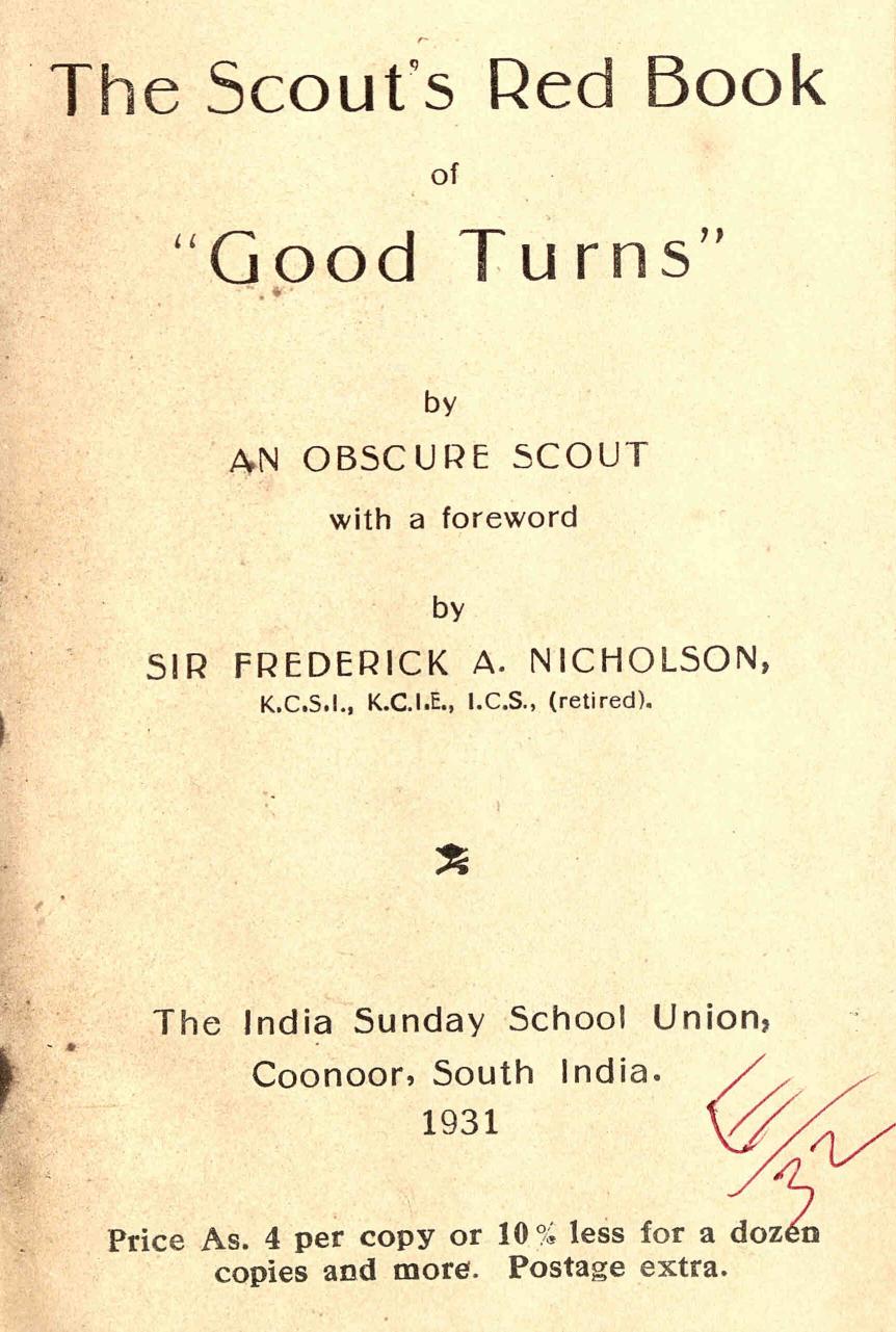  1931 - The Scout's Red Book of Good Turns - Frederik Nicholson