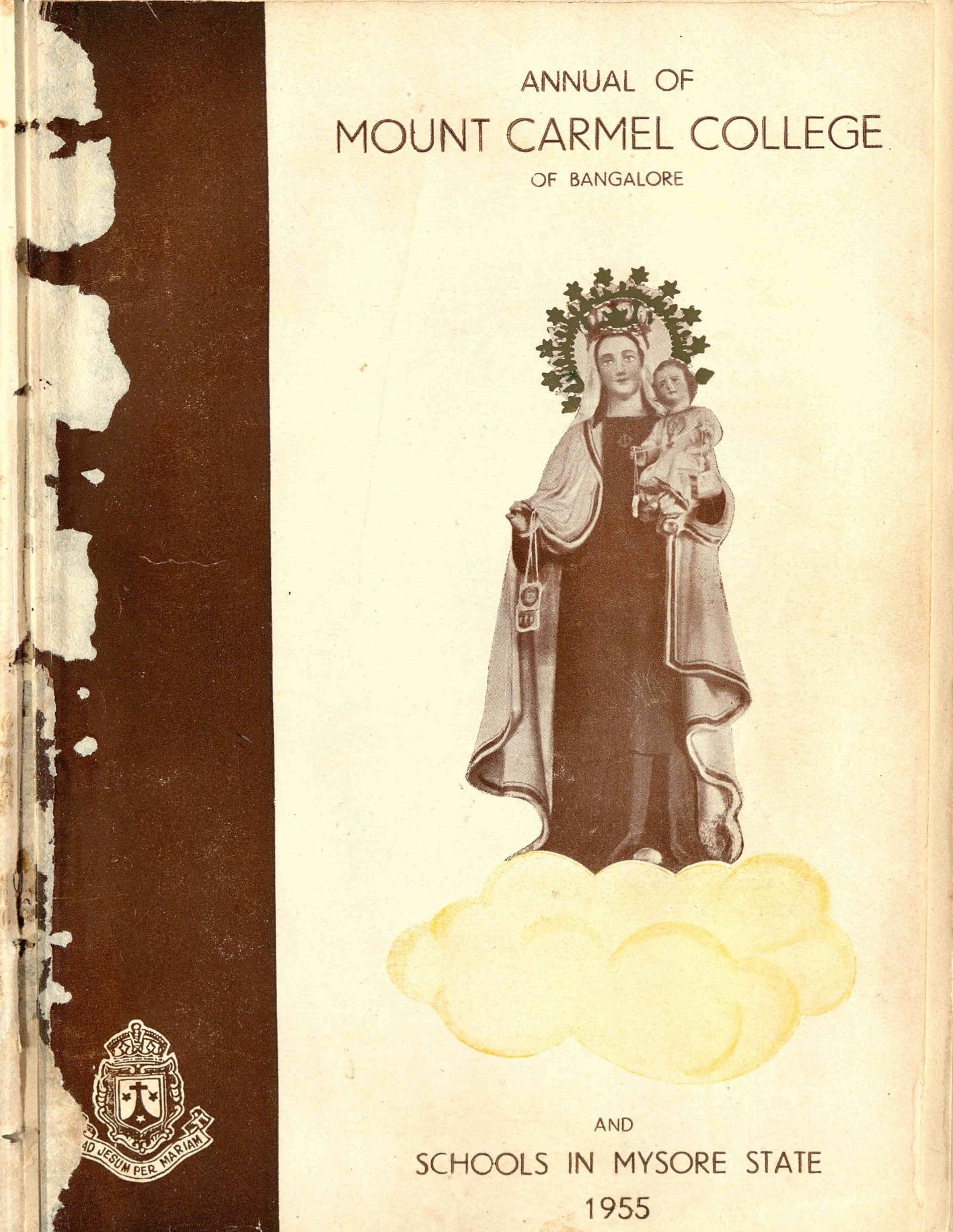 1955 - Annual of Mount Carmel College Bangalore