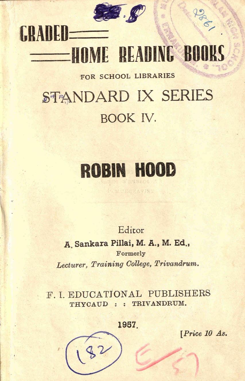  1957- Robinhood - A. Sankara Pillai