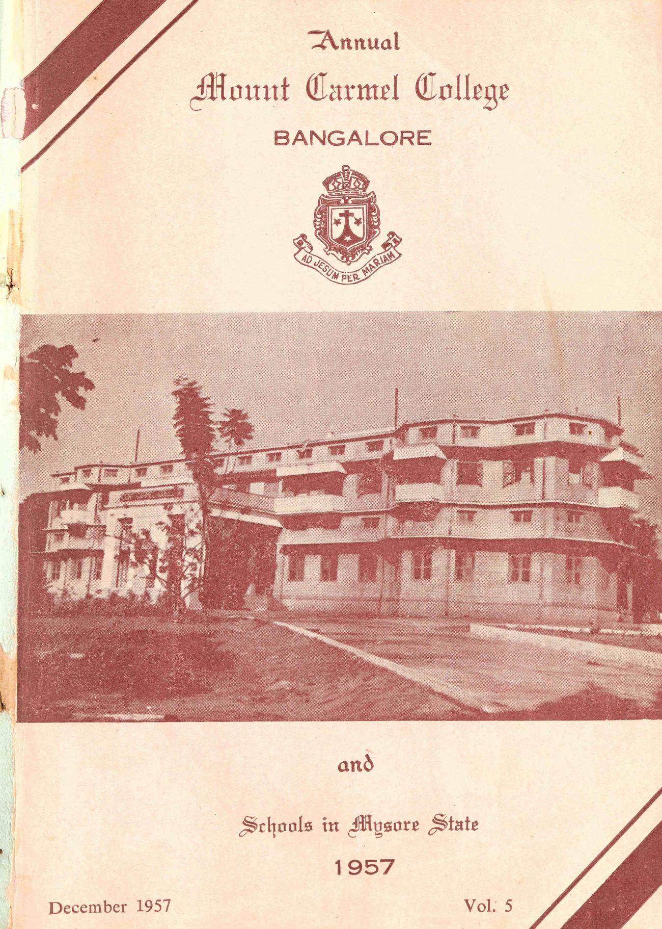 1957 - Annual - Mount Carmel College, Bangalore