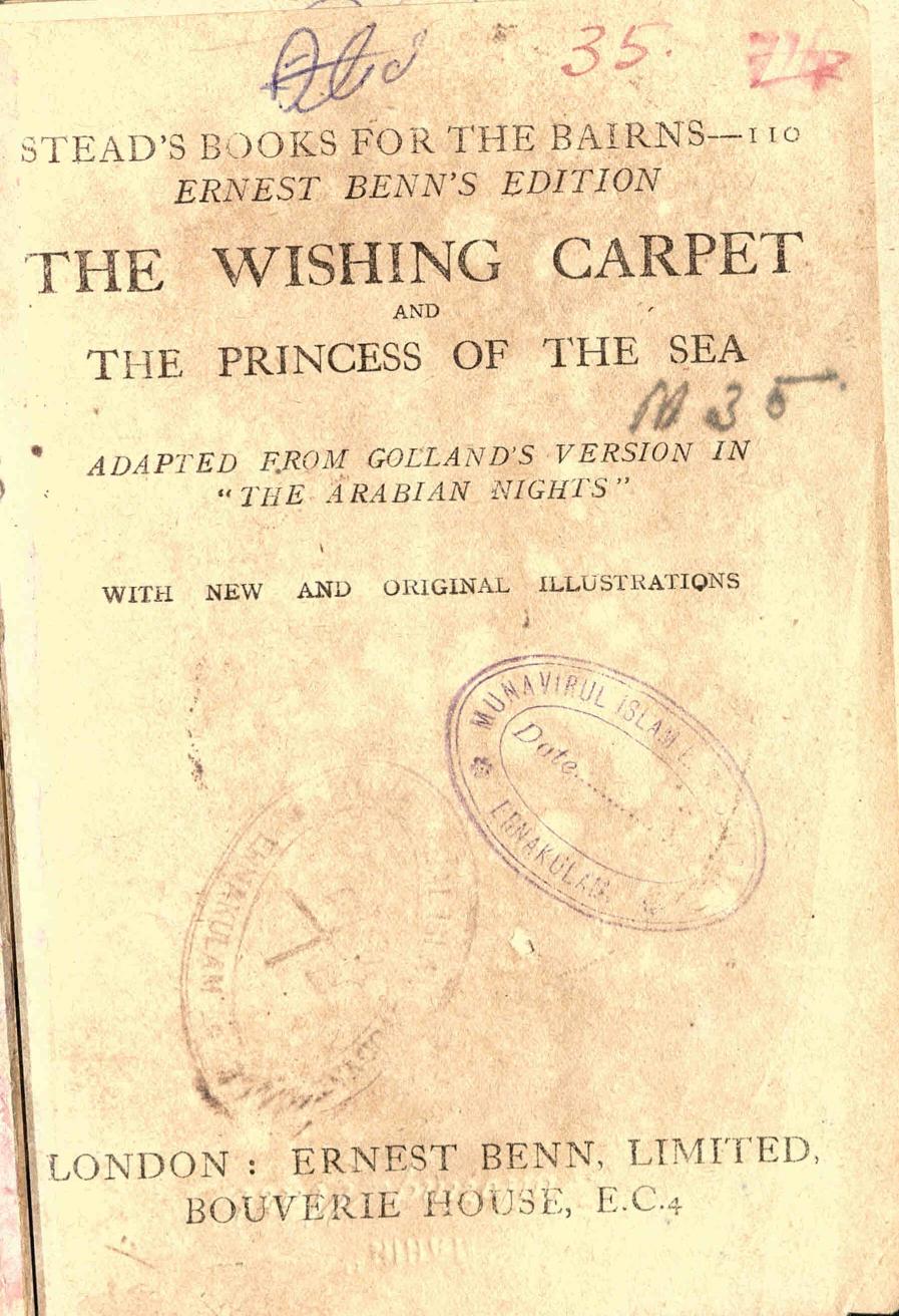 1926 - The Wishing Carpet and the Princess of the Sea