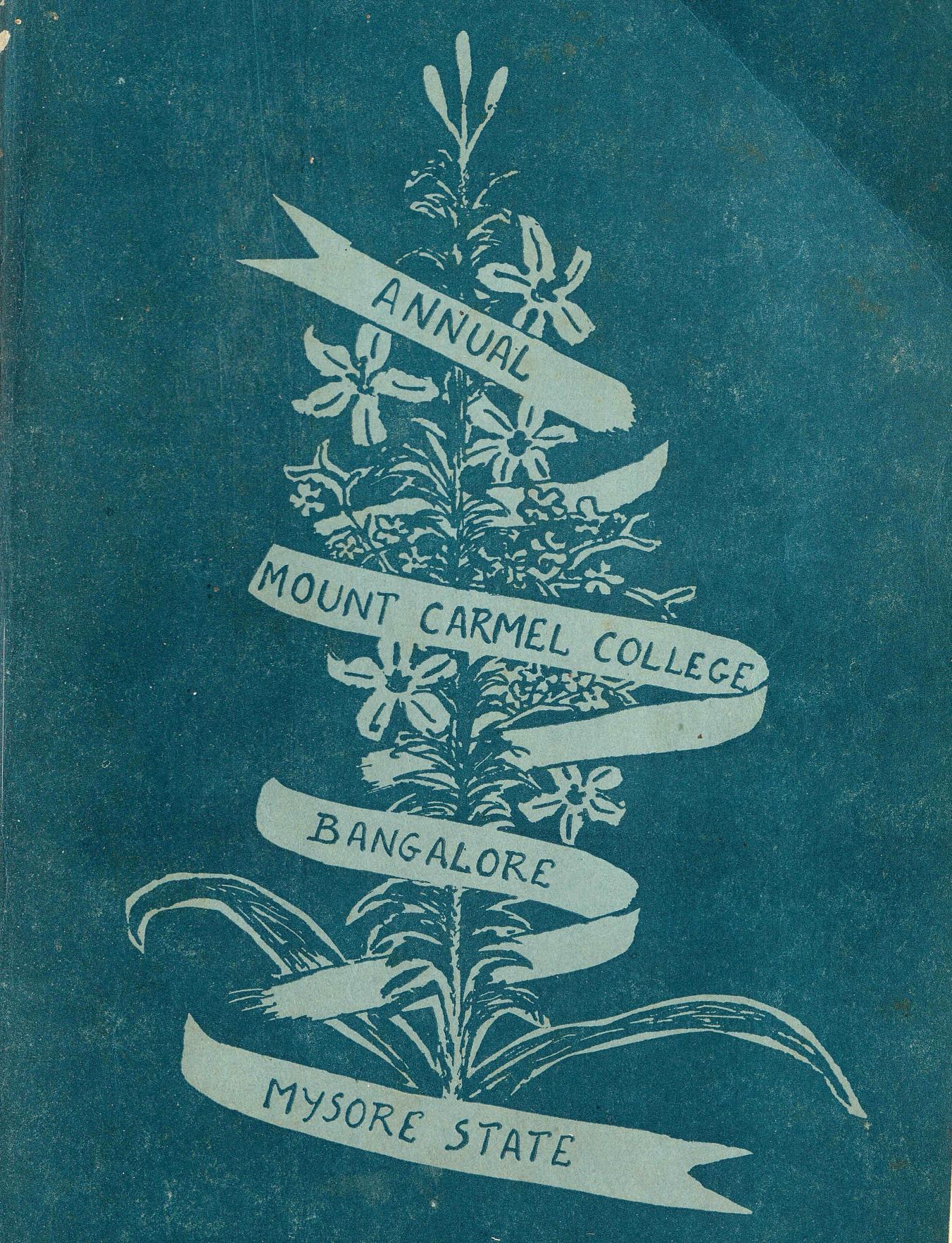 1965 - Mount Carmel College Bangalore Annual