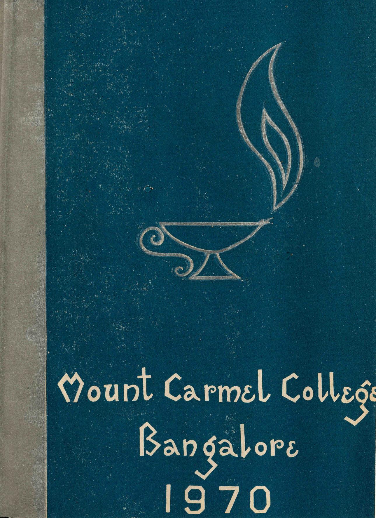  1970 - Mount Carmel College Bangalore Annual