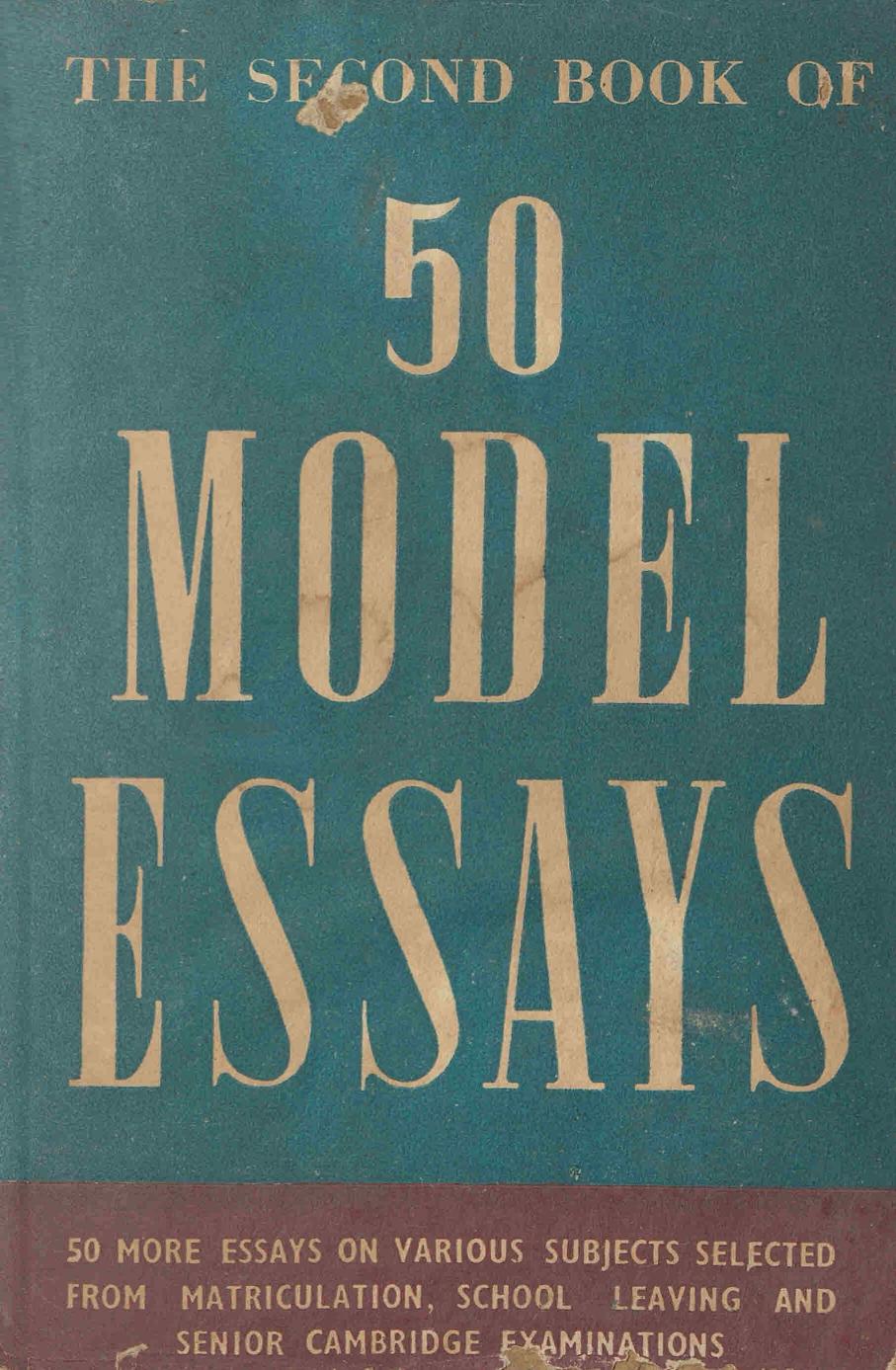  1956 - Second Book of 50 Model Essays - Margaret J Miller