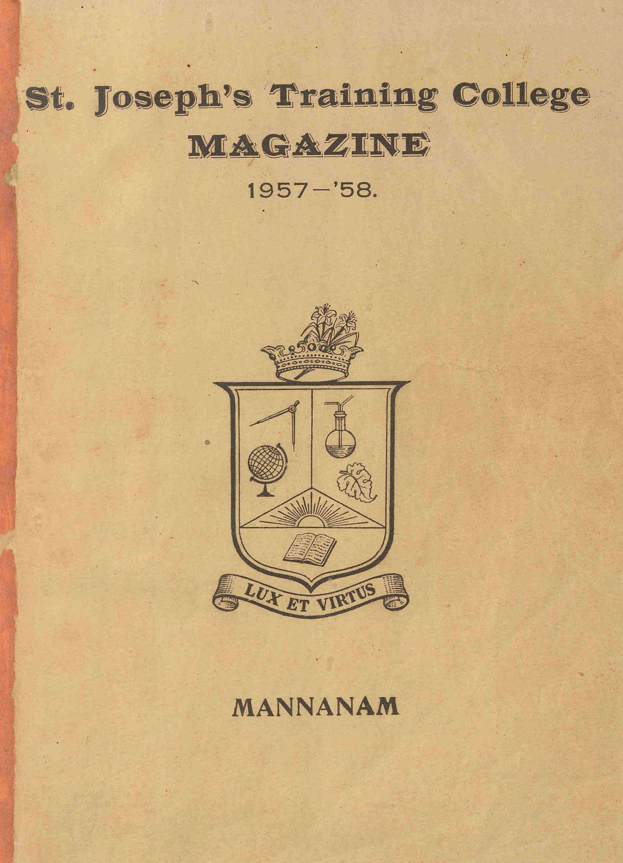 1958- St. Joseph's Training College Magazine Vol. 1