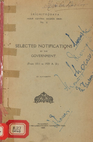 1939 - Selected Notifications by the Government