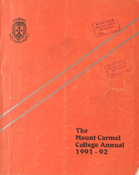  1992 - Mount Carmel College Bangalore Annual