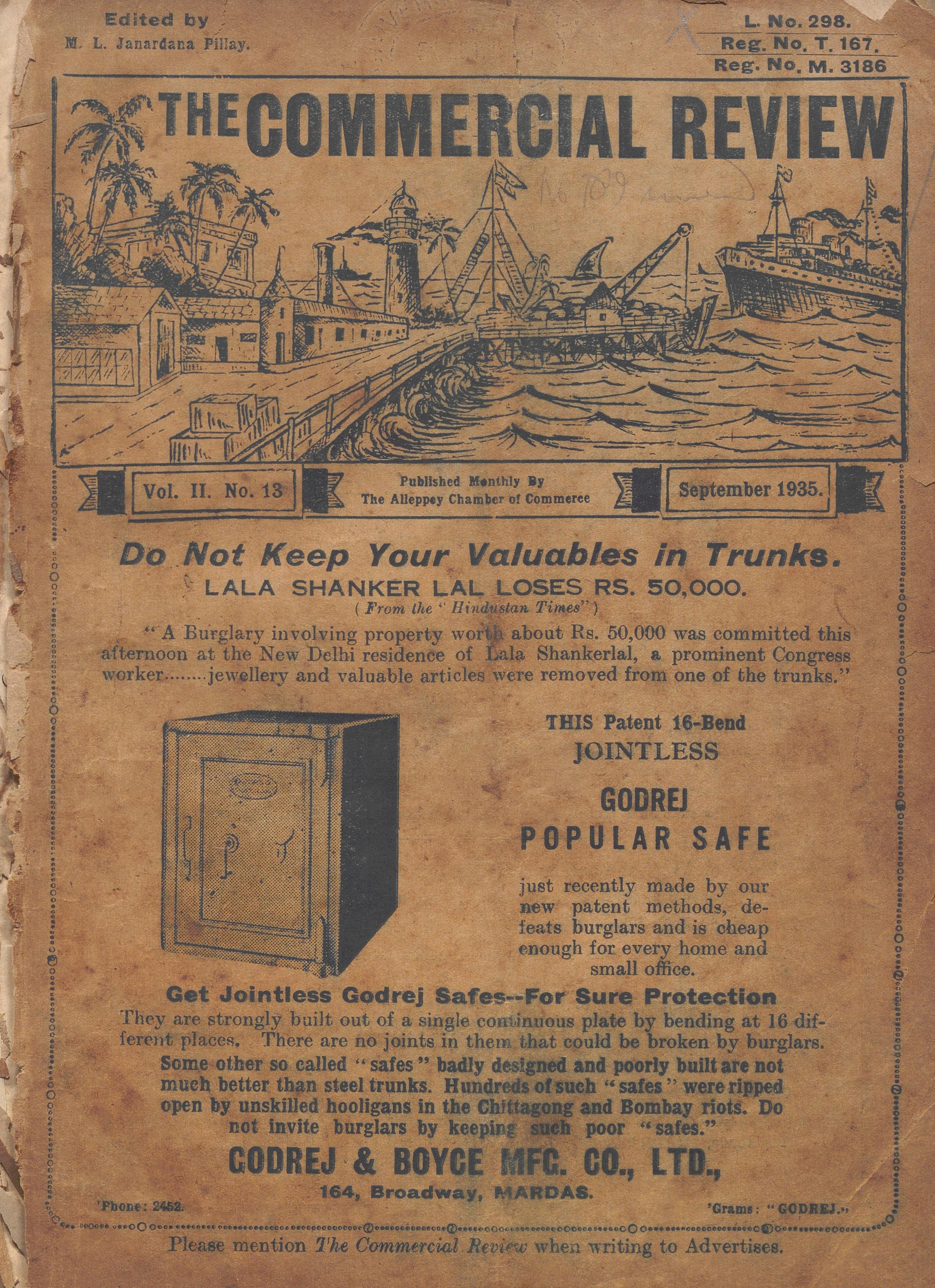 1935 - 1936 - 9 Issues of The Commercial Review